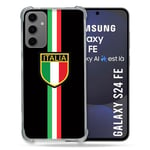 Cokitec Coque Renforcée pour Samsung Galaxy S24 FE Voyage Italie 3 Noir