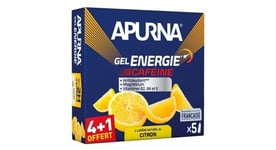 Gel energie apurna cafeine citron 5x35g