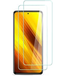 (2 Pack) Tempered Glass Screen Protector For Xiaomi Poco X3 NFC