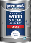 Johnstone's Quick Dry Gloss Paint 1.25L - Brilliant White