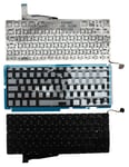 UK Layout Backlit Black Keyboard For Apple MacBook Pro A1286 2008 Version