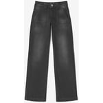 Jeans enfant Le Temps des Cerises  Jeans pulp flare taille haute noir