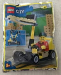 FIGURINE NEUF POLYBAG  LEGO CITY LE CHARIOT ELEVATEUR  TRAVAUX PUBLIC 952212