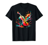 Splash Art Cello Instrument Orchestra Cellist Cellists T-Shirt