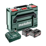 Metabo - Set de base 2x bloc batterie Li-Power 18 v 4,0 Ah cas Li-Ion + chargeur asc 55 + x ( 685064000 )