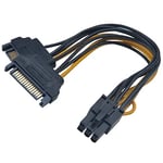 Akasa ak-cbpw13 – 15 Adaptateur de SATA à 6Pin PCIe, Noir