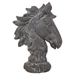 Biscottini Buste Statue 42x30x17 cm | Cheval bibelot | Statues décoratives Maison | Sculpture Cheval | Buste décoratif