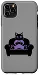 Coque pour iPhone 11 Pro Max Funny Gamer Cat Cool Jeu vidéo Kitty Funny Gaming Cat Meme