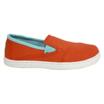 Toms Childrens Unisex Classic Orange Kids Espadrilles Textile - Size UK 4