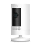 Ring Stick Up Cam | Battery | HD Outdoor Wireless Camera System | White