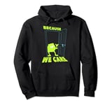 Disney Pixar Monsters Inc. Mike Because We Care Text Pullover Hoodie