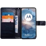 Lommebokdeksel 3-kort Motorola Moto G24 - Mørkeblå