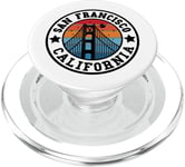 San Francisco - Retro / Throwback Design - Classic PopSockets PopGrip pour MagSafe