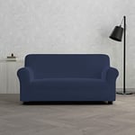 Italian Bed Linen Dahlia elastic sofa cover, Dark blue, 2 PLACES