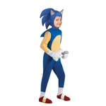 Halloween Igel Sonic Cosplay Jumpsuit Kostym Fest Barn Pojkar Blue 4-6 Years