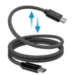 Smartline 60W Magnetisk Kabel USB-C til USB-C 1m - Svart