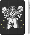 Kingdom Hearts Étui Pour Ipad 2020 (10.2in) Avec Porte-Stylos, Résistant Aux Chocs, Mise En Veille/Réveil Automatique, Coque De Protection Transparente À Trois Volets, Personnage D'anime