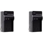 2X Chargeur de Batterie Adaptateur Secteur pour CYBERSHOT NP-BG1/FG1 NP-BG1 -W100 -W110 -W120 -H10, -H3, -H7, -H9, -N1, -T100, - T20,