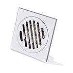 Fei Yu - Grille Douche Anti Cheveux Siphon De Sol en Acier Inoxydable Épais Drain De Carré 100 100mm