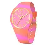 ICE-WATCH - Ice Tie And Dye Coral - Montre Orange pour Femme avec Bracelet en Silicone - 020948 (Small)