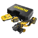 Meuleuse d'angle DEWALT XR FLEXVOLT 54V 3Ah Li-Ion Brushless - 2 batteries, coffret - DCG460X2-QW