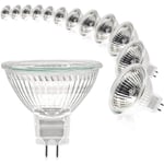 MR16 Spotlampa, 12V 20W Glödlampa, GU5.3 Glödlampa Dimbar MR16 Glödlampa, Varmvit 2700K, 12-pack (MR16-20W-12P)