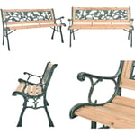 Banc de jardin 122 cm Bois - banc de jardin - bancs de jardin - Home & Living - Brun