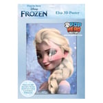 Frozen Elsa 3D Poster - Official Disney Princess 42 x 29.5cm 3D Pop Head Poster