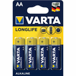 Varta Longlife AA batteri (4-pakk)