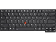 Chicony - Ersättningstangentbord För Bärbar Dator - Med Trackpoint - Bakgrundsbelyst - Qwerty - Dansk - Svart - För Thinkpad E480  E490  L380  L380 Yoga  L390  L390 Yoga  L480  L490  P43s  T480s  T490