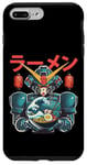 Coque pour iPhone 7 Plus/8 Plus Ramen japonais Mecha Robot Géant La Grande Vague Anime