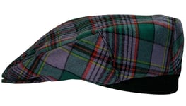 Mens Tartan Flat Cap Craig Ancient Tartan Plaid One Size Scottish Made Hat