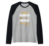 Daughter Of The Birthday Queen Women Girls Bday Party For Raglan Baseball Tee