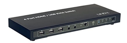 LINDY Switch KVM HDMI Classic, USB 2.0 & Audio, 4 Ports