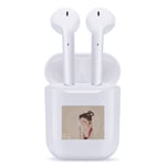 Wireless Headphone, Bluetooth Earphone Noise Canceling Earphones V5.0 Stereo IPX5 Waterproof Headphones Sport Bluetooth Earphones in Ear with Mini Charging Case,Flower,4.3 * 2 * 5.6cm