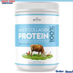 Multi Collagen Protein Powder (400g) -Types I, II, III, V & X - Hydrolyzed Grass