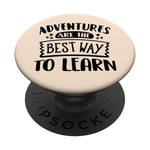 Adventures Are The Best Way To Learn - Summer Time PopSockets Swappable PopGrip
