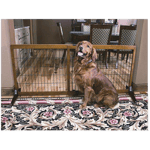 Carlson Pet Gate Freestanding Large Extra Wide & Extra Tall Brown 99-152 x 71 cm