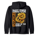 Year Of The Wood Snake Chinese New Year 2025 Zip Hoodie