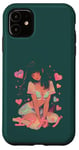 Coque pour iPhone 11 Anime Cat Girl Manga Hearts Kawaii Cute Holiday Valentines