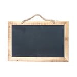 SUSPENSION TABLEAU ARDOISE CADRE BOIS 60X40CM NOIR