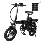 Vélo de ville électrique Honey Whale S6 Pro Pneus 14  Moteur 350W Batterie 48V 15Ah - Neuf