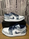 Nike Air Jordan 1 Low Se Washed Denim Men’s UK 8 EUR 42.5 US 9 CZ8455-100