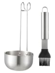 Dorre Bbq Marinade Sauce Pot Set Bbq Silver