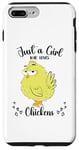 iPhone 7 Plus/8 Plus Just a Girl Who Loves Chickens Yellow Lover Women Girls Case