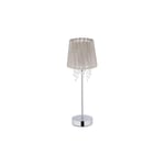 Bordslampa organza kristall