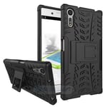 Sony Xperia XZ      Heavy Duty Case    [Black]