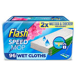 Flash Speedmop Wet Cloth Refills, Flash Speed Mop, Floor Cleaner Mop, Wild Orchid, 24 Count (Pack of 4), Flash Floor Cleaner, Floor Wipes Large