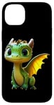 Coque pour iPhone 14 Plus Dragon Petit Bébé Vert Dragon Doux Dragons