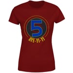 T-shirt Power Rangers Alpha-5 Logo - Burgundy - Femme - XS